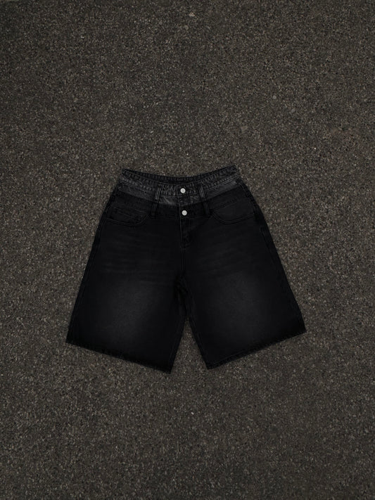 Double Waisted Jean Shorts